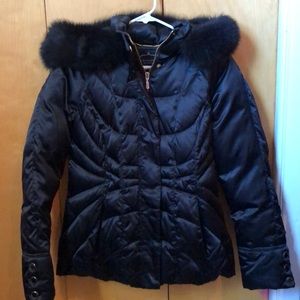 1 Madison winter coat with fur hood trim
